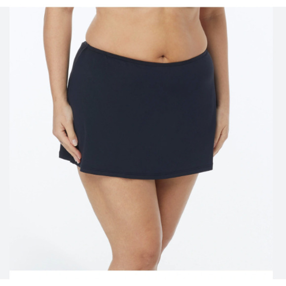 NWT!  MICHAEL Michael Kors Black Skirted Swim Bottom - Size 18W - Picture 1 of 13